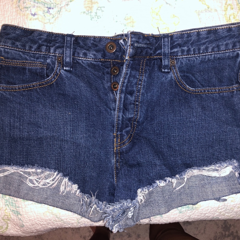Free People High Waisted Jean Shorts